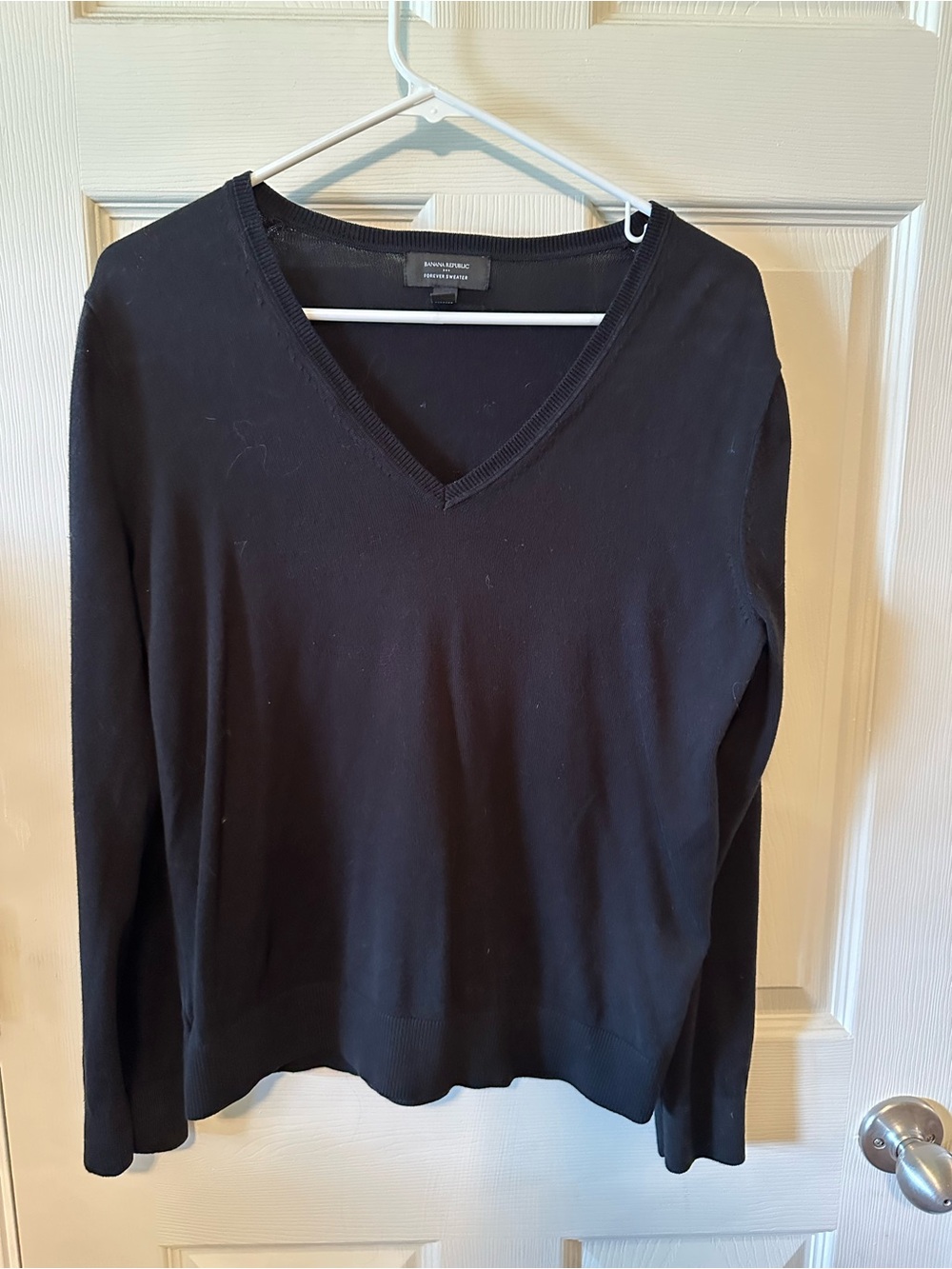 Banana Republic Black V-Neck Sweater
